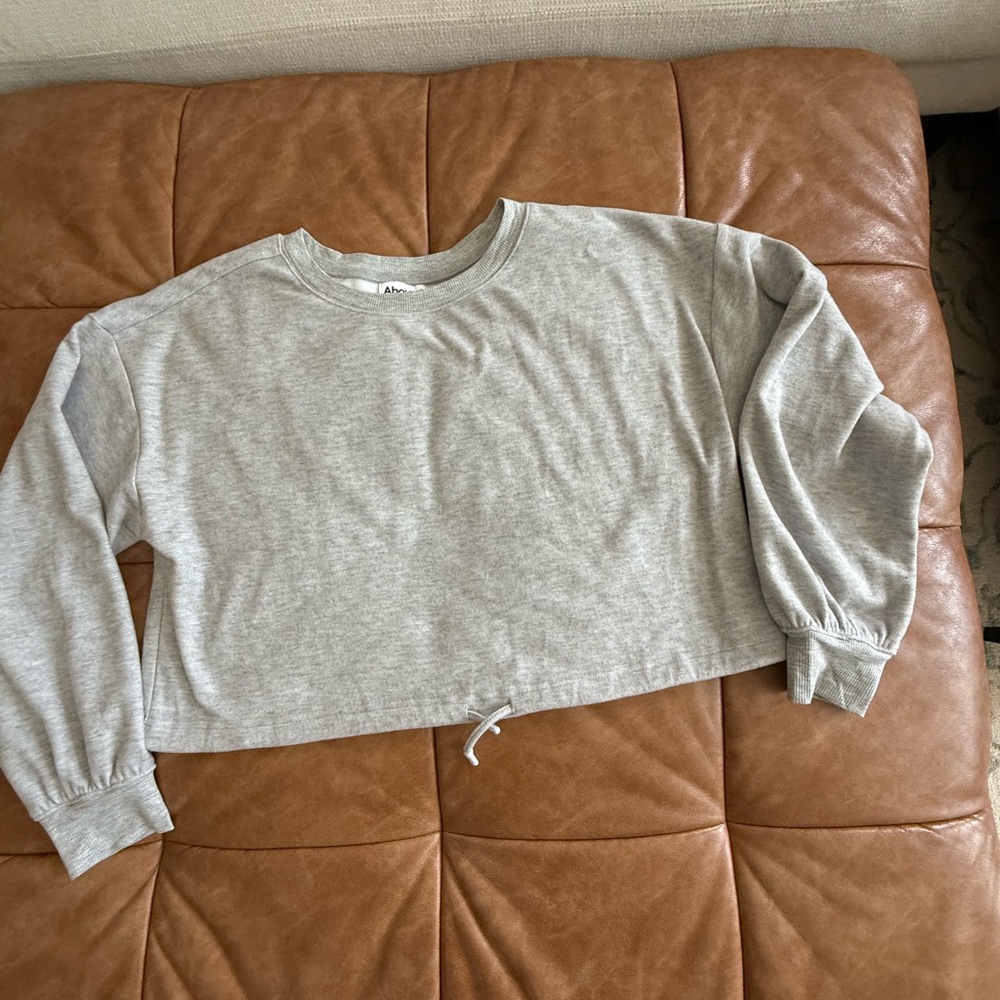 Abound Light Gray Sweatshirt - Cropped
